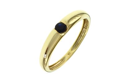 Ring 2,83g 585/- Gelbgold mit Saphir, Ringgr&ouml;&szlig;e ca. 63