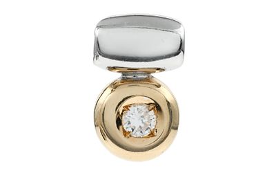 Anh&auml;nger 1,96g 585/- Gelbgold und Wei&szlig;gold mit Diamant ca. 0,10 ct. Anh&auml;nger 1,96g 585/- 