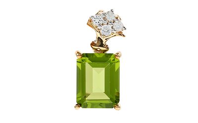 Anh&auml;nger 1,53g 375/- Gelbgold mit Turmalin und Zirkonia. Anh&auml;nger 1,53g 375/- Gelbgold mit 