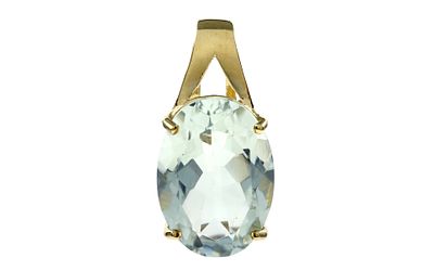 Anh&auml;nger 1,96g 375/- Gelbgold mit Topas. Anh&auml;nger 1,96g 375/- Gelbgold mit Topas