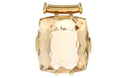 Anh&auml;nger 31,42g 585/- Gelbgold mit Goldberyll. Anh&auml;nger 31,42g 585/- Gelbgold mit Goldberyll