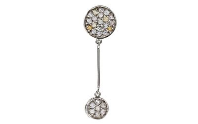 Anh&auml;nger 1,84g 375/- Wei&szlig;gold mit Steinen. Anh&auml;nger 1,84g 375/- Wei&szlig;gold mit Steinen