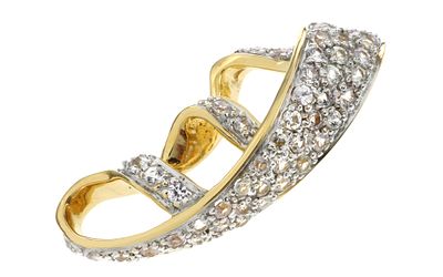 Anh&auml;nger 8,11g 750/- Gelbgold und Wei&szlig;gold mit Zirkonia. Anh&auml;nger 8,11g 750/- Gelbgold und 