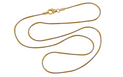 Kette 3,39g 333/- Gelbgold und Wei&szlig;gold, L&auml;nge ca. 42 cm. Kette 3,39g 333/- Gelbgold und 