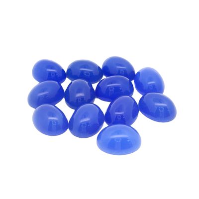 Konvulut Blau Achat Cabochon 21,17ct. 9x7. Konvulut Blau Achat Cabochon 21,17ct. 9x7