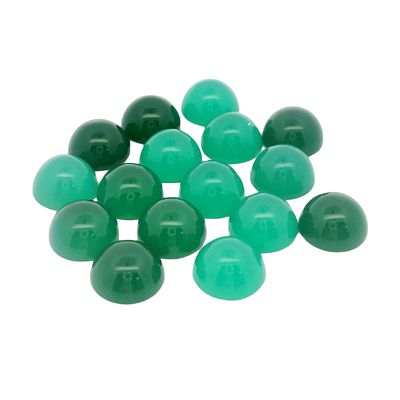 Konvolut Gr&uuml;nachat 8mm, 31,56 ct.