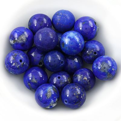 Konvolut Lapis Kugeln geb. 18 Stk. 72,30 ct.