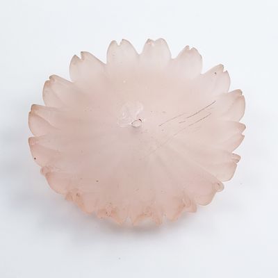 Rosenquarz Gravur runde Form. 39,85ct. Durchmesser:34mm. Rosenquarz Gravur runde Form. 39,85ct. 