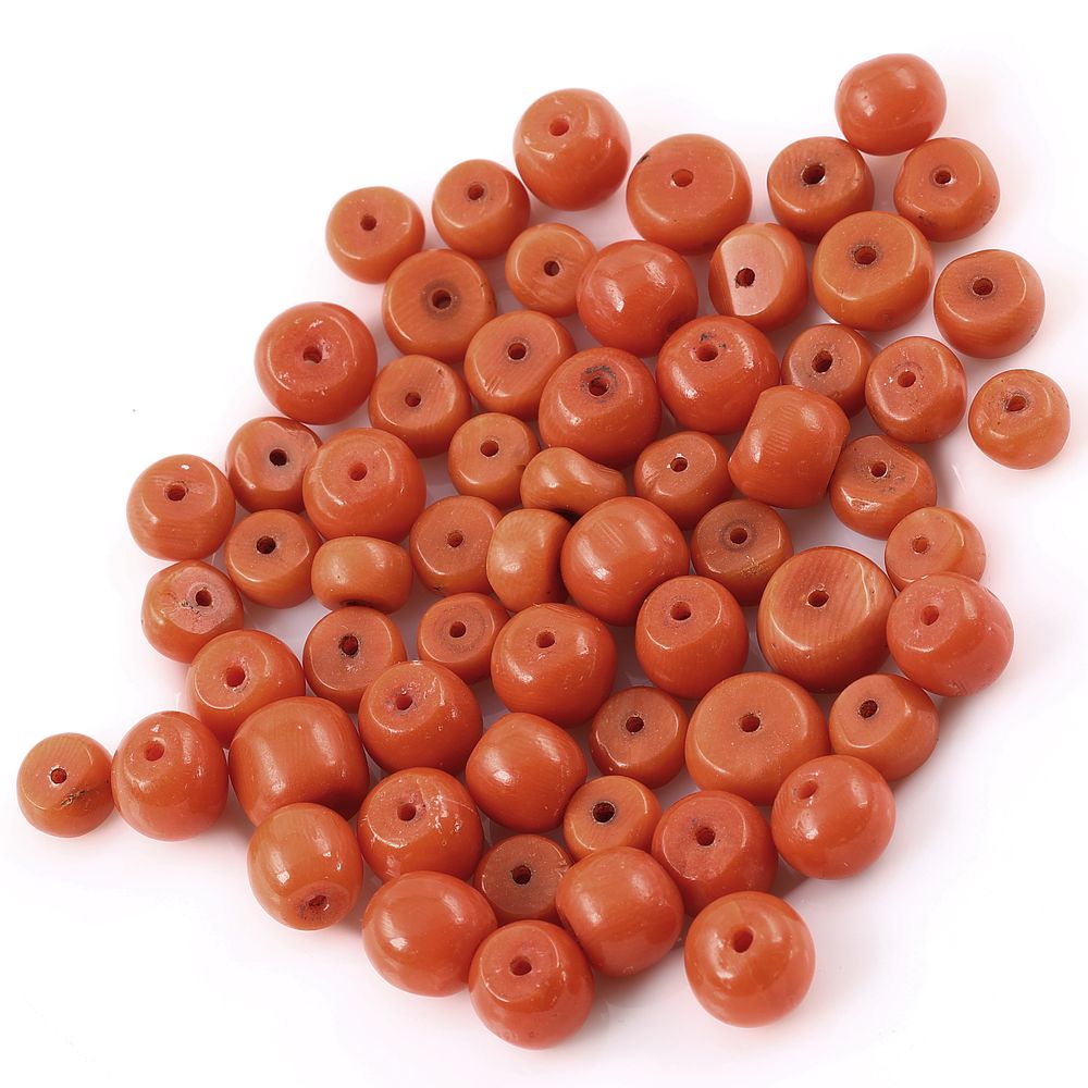 Konvolut Koralle 62 St. geb. 147,94 ct.