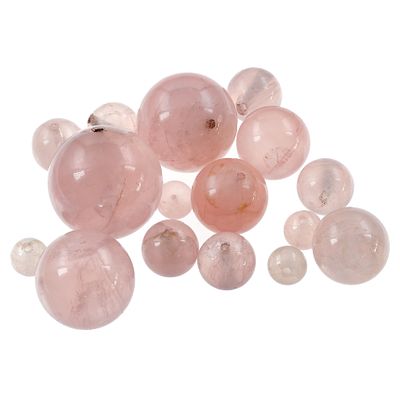 Rosenquarz Kugel geb. 165,67 ct.