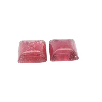 Turmalin Paar 14,45 ct., ca. 12x12x5 mm