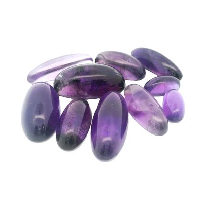 Amethyst Cabochons Konvulut 60,81ct. Amethyst Cabochons Konvulut 60,81ct.