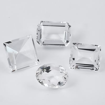 Bergkristall 22,68ct. 2x2 Paar