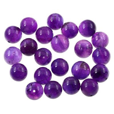Konvolut Amethyst Kugeln geb. 242,49ct.,Durchmesser 12mm
