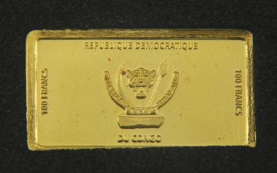 Goldbarren 100 CD-Francs "Democratic Republic of the Congo" 0,50g 999/- Gelbgold 2021