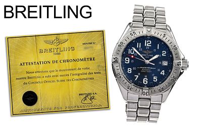 Breitling SuperOcean Ref. A17340 Automatik Edelstahl, ohne Box und ohne Papiere, Kopie der origin