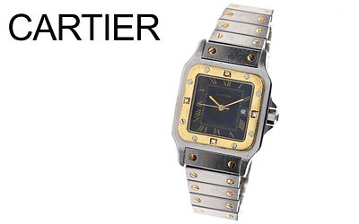 Cartier Santos Ref. 2961 750/- Gelbgold/Edelstahl, mit Box und mit Papiere, Kaufdatum: 1996
