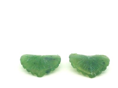 Moosachat Gravur 2 Stk 11,86 ct.