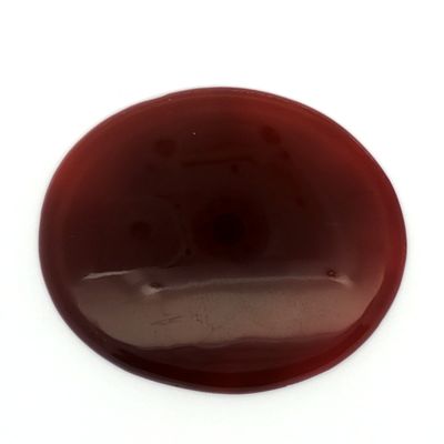 Karneol zu 24,26 ct., Länge 33,,98 mm, Breite 28,33 mm, Höhe 3,35 mm