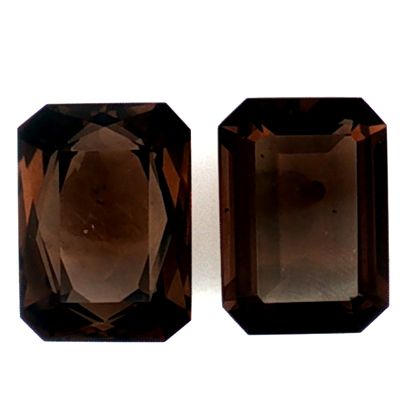 Rauchquarz 2 Stk. 27,31 ct.