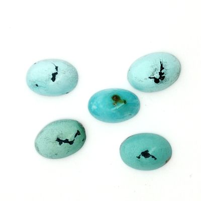 T&uuml;rkis Konvolut 5 Stk. 12,43 ct.