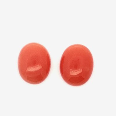 Korallen Paar 5,15 ct. 10,11 x 8,04 x 4,09 mm