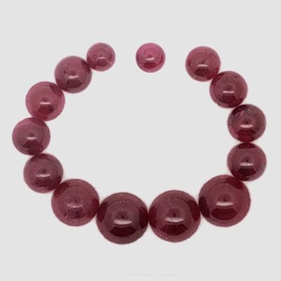 Rubin-Set 14 Stk. 14,24 ct.