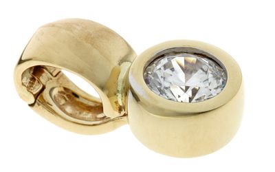 Anh&auml;nger 2,23g 585/- Gelbgold mit Zirkonia. Anh&auml;nger 2,23g 585/- Gelbgold mit Zirkonia