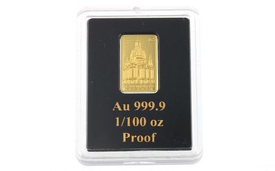 Goldbarren 1/100 Unze 0,31g 999/- Gelbgold
