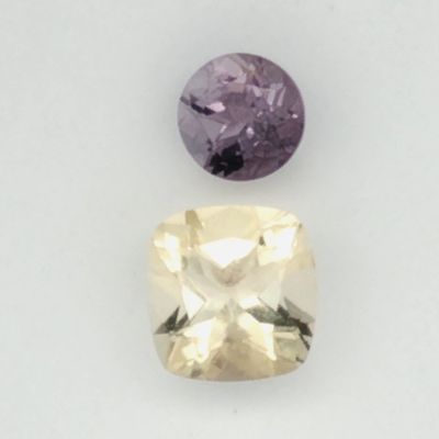 Amethyst und Citrin Set f&uuml;r Anh&auml;nger 3,63 ct.