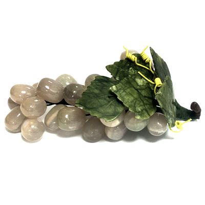 Farbstein Objekt Weintrauben 654,65 g L&auml;nge ca. 19 cm Breite ca. 8 cm