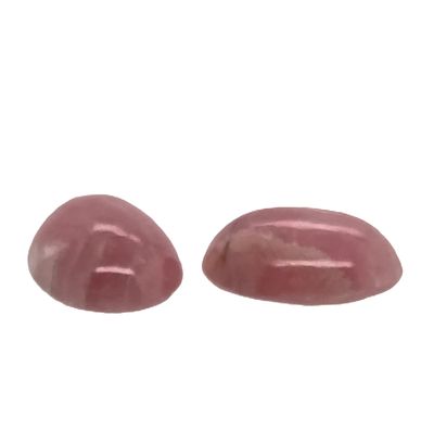 Rhodochrosit oval 2 Stk. zu 17,93 ct., L&auml;nge 15,71 mm, Breite 11,80 mm, H&ouml;he 5,09 mm