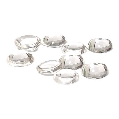 Bergkristall Konvolut Rund 9 Stk. zu 57,68 ct., L&auml;nge 14,09 mm, Breite 14,09 mm, H&ouml;he 4,98 mm