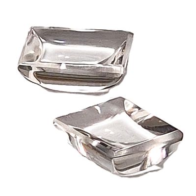Bergkristall Paar cab. zu 4,16 ct., L&auml;nge 9,02 mm, Breite 6,93 mm, H&ouml;he 3,69 mm