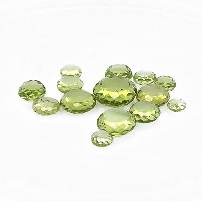 Peridot Konvolut 14 Stk. 6,28 ct.