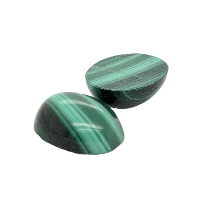 Malachit Paar 23,53 ct. 16,03 x 12,00 x 5,95 mm