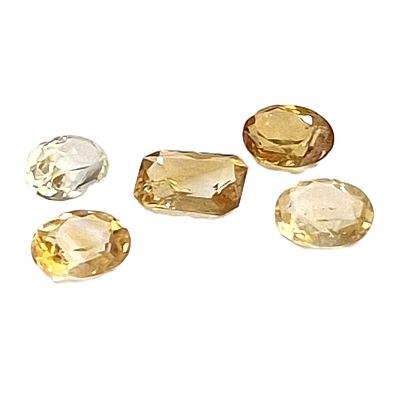 Citrin Konvolut 5 Stk. 13,13 ct