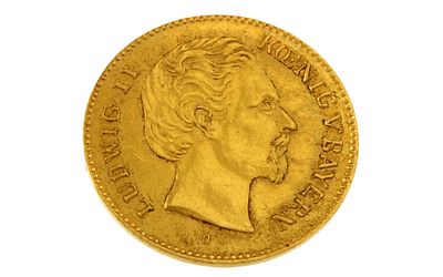 Goldm&uuml;nze 5 Mark Deutsches Reich 1,95g 900/- Gelbgold 1877. Goldm&uuml;nze 5 Mark Deutsches 