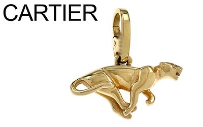 Cartier Anh&auml;nger Panther 5,45g 750/- Gelbgold, mit Etui und Zertifikat, Kaufjahr 2001. Cartier 