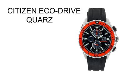 Citizen Eco-Drive Quarz Edelstahl vergoldet mit Kautschukband, ohne Box und ohne Papiere