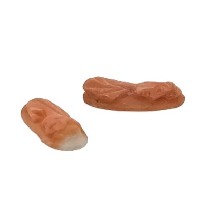 Korallen Gravur Paar zu 3,05 ct. 13,37 x 6,35 x 2,97 mm