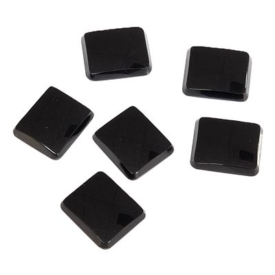 Onyx Konvolut 6 Stk. zu 28,01 ct. 14,00 x 12,00 mm