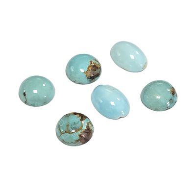 T&uuml;rkis Konvolut 6 Stk. zu 14,22 ct.
