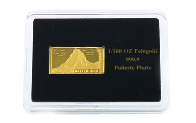 Goldbarren 1/100 Unze 0,31g 999/- Gelbgold