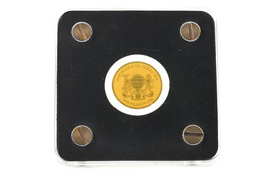 Goldm&uuml;nze 1/500 Unze 0,06g 999/- Gelbgold. Goldm&uuml;nze 1/500 Unze 0,06g 999/- Gelbgold
