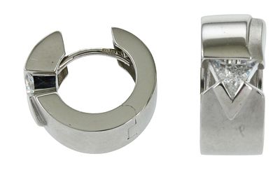 Creolen 7,31g 333/- Wei&szlig;gold mit Zirkonia. Creolen 7,31g 333/- Wei&szlig;gold mit Zirkonia