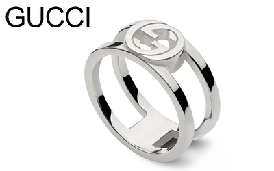 GUCCI Ring 5,35g 925/- Silber YBC797031001, Ringgr&ouml;&szlig;e ca. 53. GUCCI Ring 5,35g 925/- Silber 