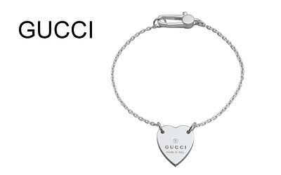 Gucci Trademark Armband 5,50g 925/- Sterling Silber YBA223513001, L&auml;nge ca. 19,50 cm. Gucci 