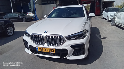 ב.מ.וו. X6 XDRIVE 30D מודל 2022. . תיבת הילוכים: אוטומטי
מנוע: דיזל, נפח מנוע: 2,993 סמ"ק 