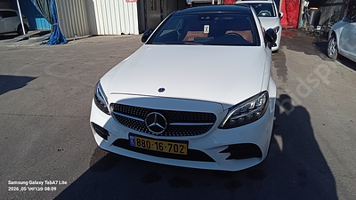 מרצדס C-300 קופה מודל 2022. 57,577 ק"מ, יד שלישית. מחיר מחירון: ₪219,000. תיבת הילוכים: אוטומטי 